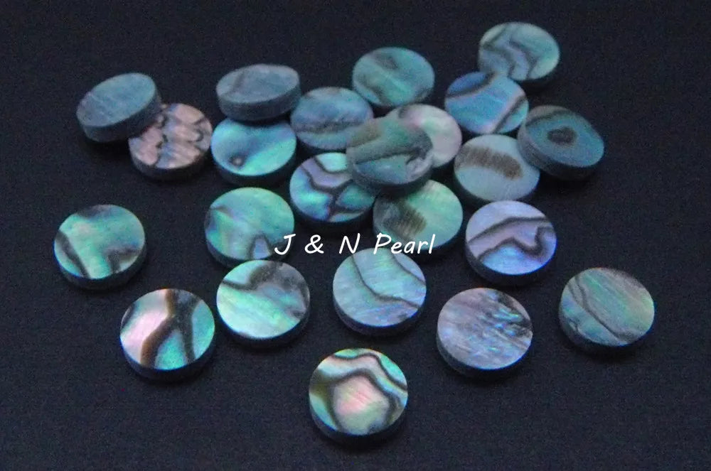 0.06"/1.5mm Thick Genuine Solid Paua Abalone Dots 1.5mm,20+2pcs Free