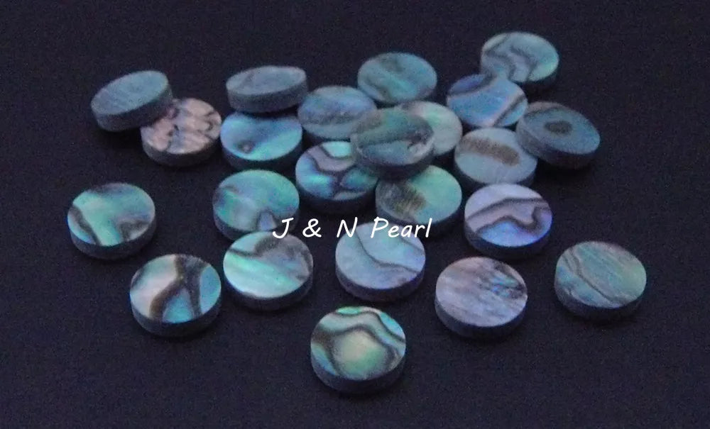 0.06"/1.5mm Thick Genuine Solid Paua Abalone Dots 1.5mm,20+2pcs Free